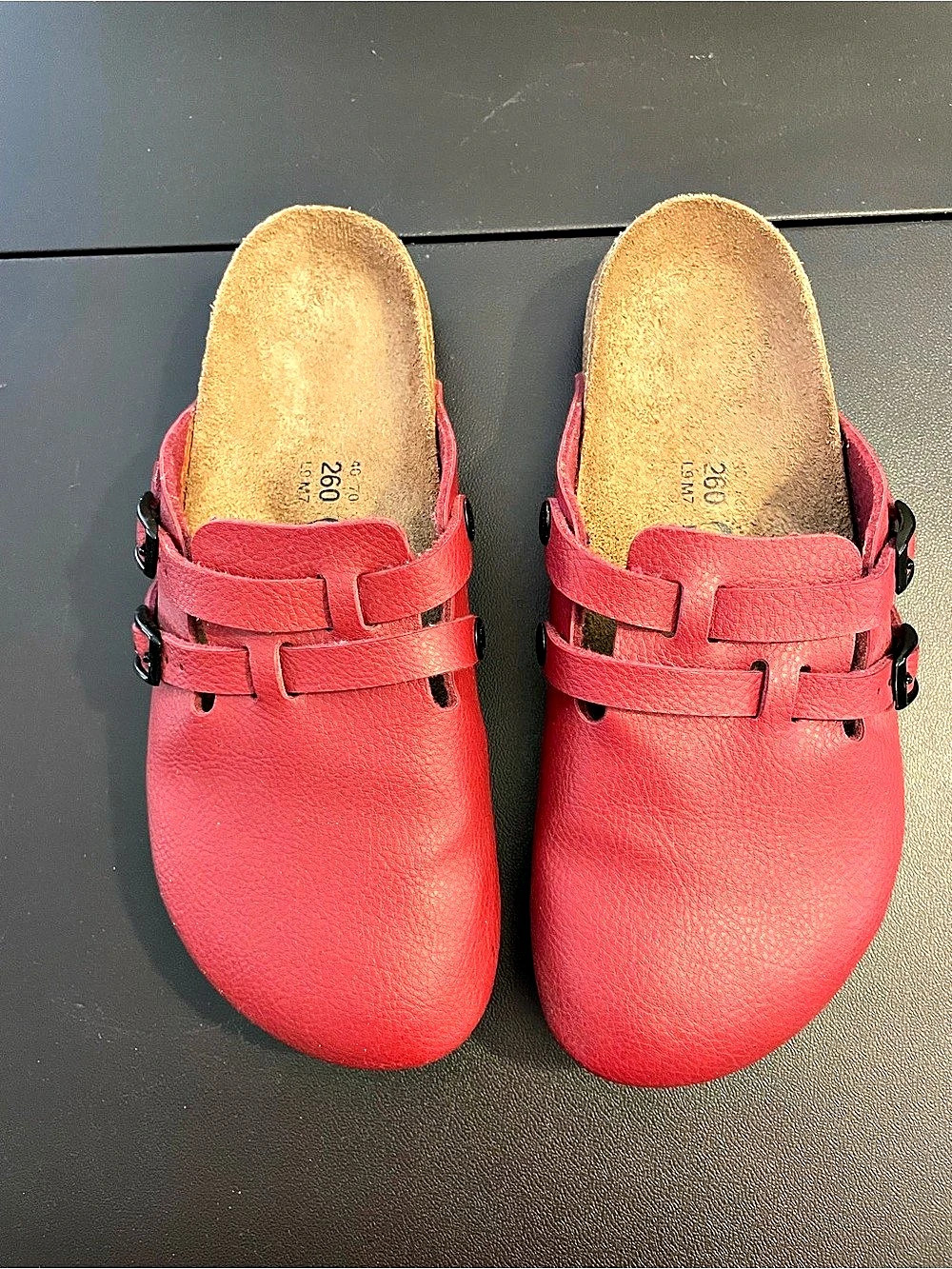 Birkenstock Boston Clogs Red EU 40 women’s size 9